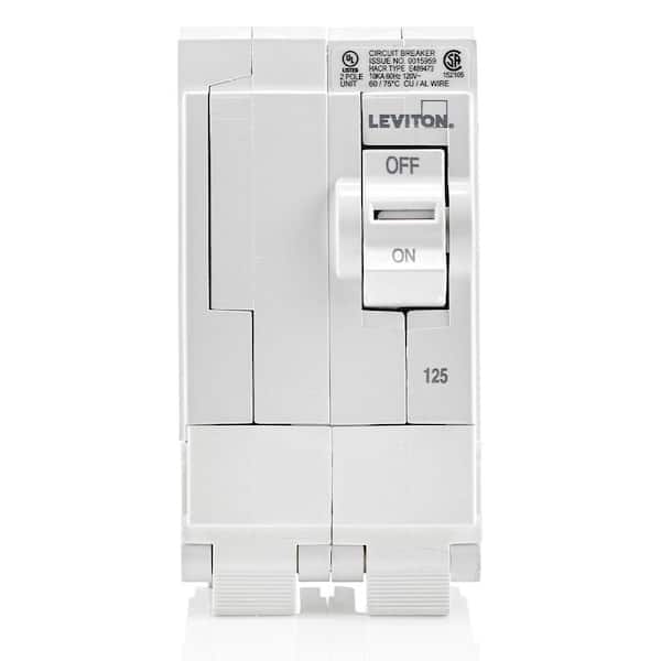 Branch Circuit Breaker, Standard 2-Pole 125 Amp, 120-Volt/240-Volt, Hydraulic Magnetic LB212