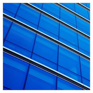 24 in. x 100 ft. CABL Transparent Color Blue Window Film
