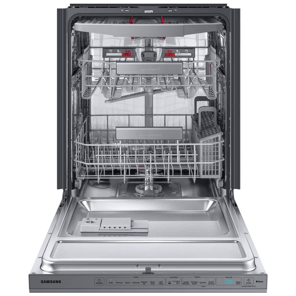 Stainless Steel Smart Built-In Dishwasher with Wi-Fi and 3 Racks