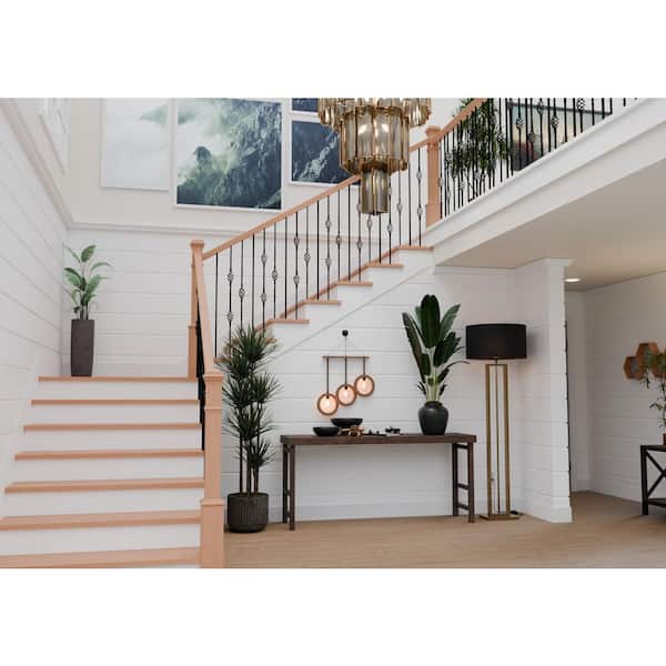 EVERMARK Stair Parts 44 in. x 1/2 in. Matte Black Single