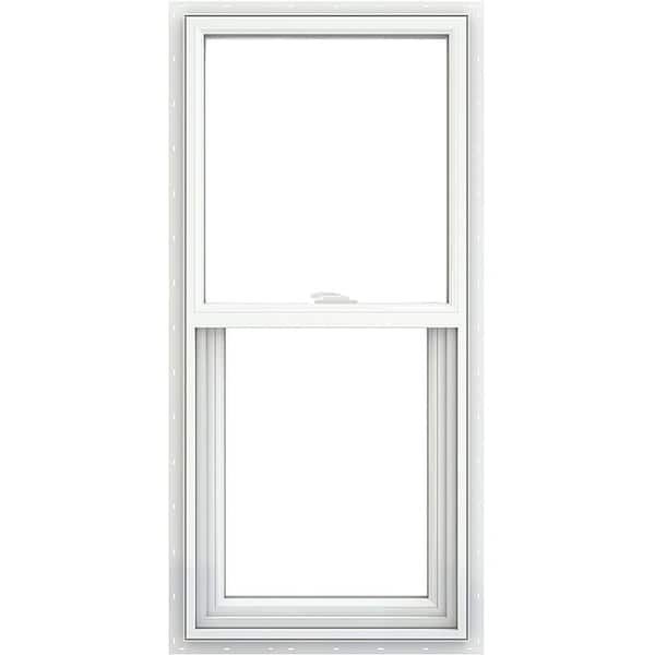 V-2500 Series 29.5 in. x 59.5 in. Single Hung Vinyl Low-E White Nail Fin Frame New Construction Tilt-in Window