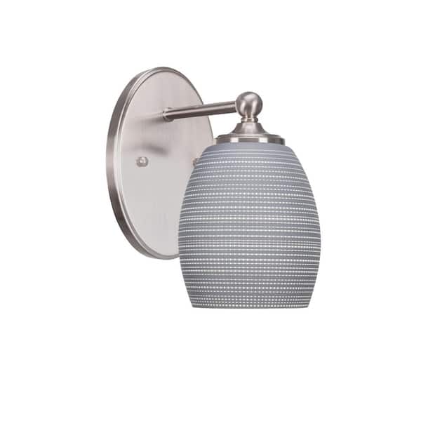 Unbranded Royale 1-Light Brushed Nickel Wall Sconce