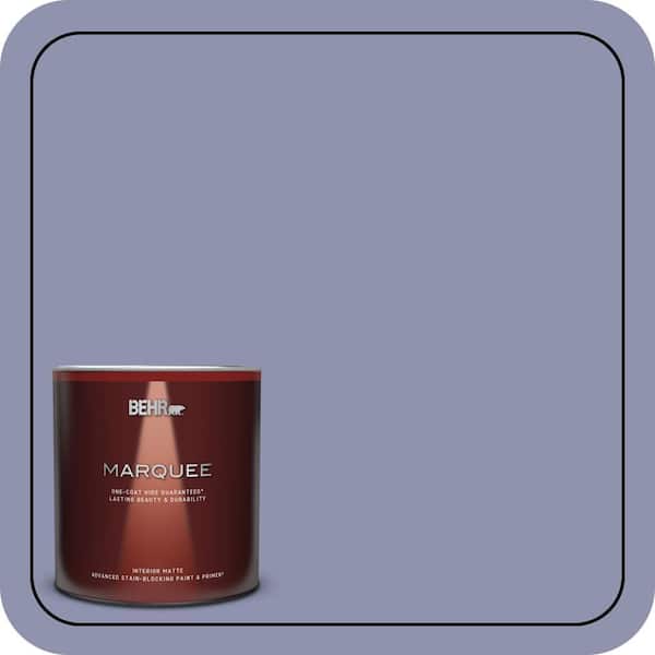 BEHR MARQUEE 1 qt. #S560-4 Monarchy One-Coat Hide Matte Interior Paint & Primer