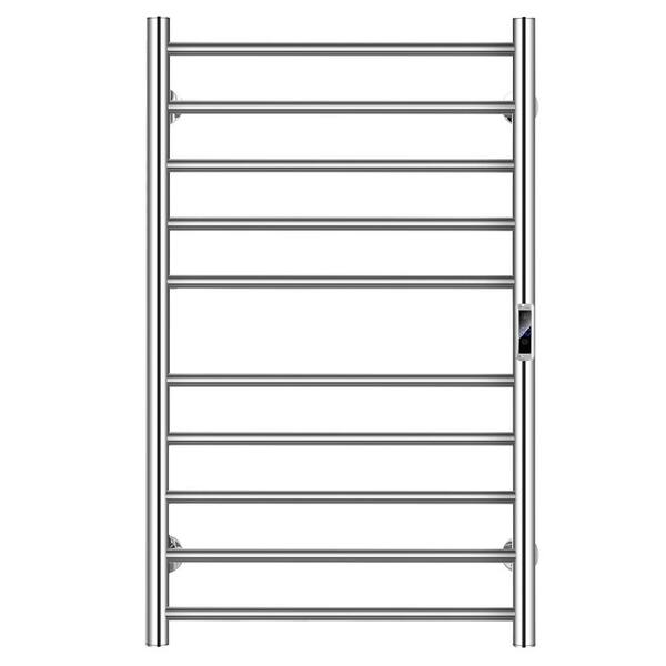VIVOHOME Electric Heated Towel Rack for Bathroom, Wall Mounted Towel Warmer, 10 Stainless Steel Bars Drying Rack, Size: 33.9*20.9*4.1, Silver VH1061US