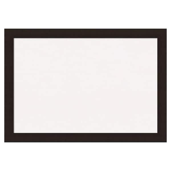 Amanti Art Carlisle Espresso Wood White Corkboard 40 in. x 28 in. Bulletin Board Memo Board