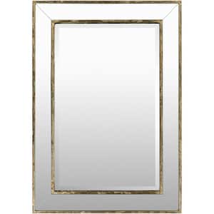 Medium Rectangle Silver Classic Mirror (28 in. H x 40 in. W)