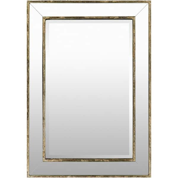 Livabliss Medium Rectangle Silver Classic Mirror (28 in. H x 40 in. W)