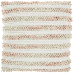 Lifestyles Blush 20 in. x 20 in. Throw Pillow