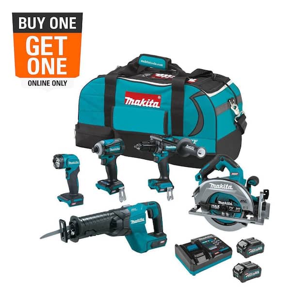 マキタ 40v Makita 40V max XGT Brushless Cordless 5-piece Combo Kit (Hammer