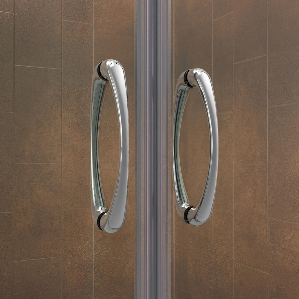 DreamLine 60'' Brushed Nickel Frameless Sliding Tub Door with Clear Glass