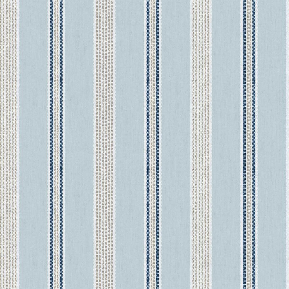 Multi Stripe Blue Matte Finish EcoDeco Material Non-Pasted Wallpaper Roll