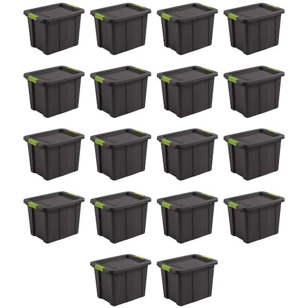 Sterilite Tuff1 Latching 18 Gal. Plastic Storage Container and Lid (18-Pack)