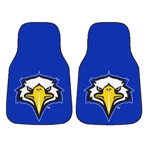 NCAA Morehead State University Heavy Duty 2-Piece 18 in. x 27 in. Nylon Carpet Car Mat