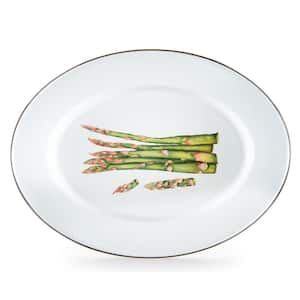 Fresh Produce 12 in. x 16 in. Enamelware Oval Platter