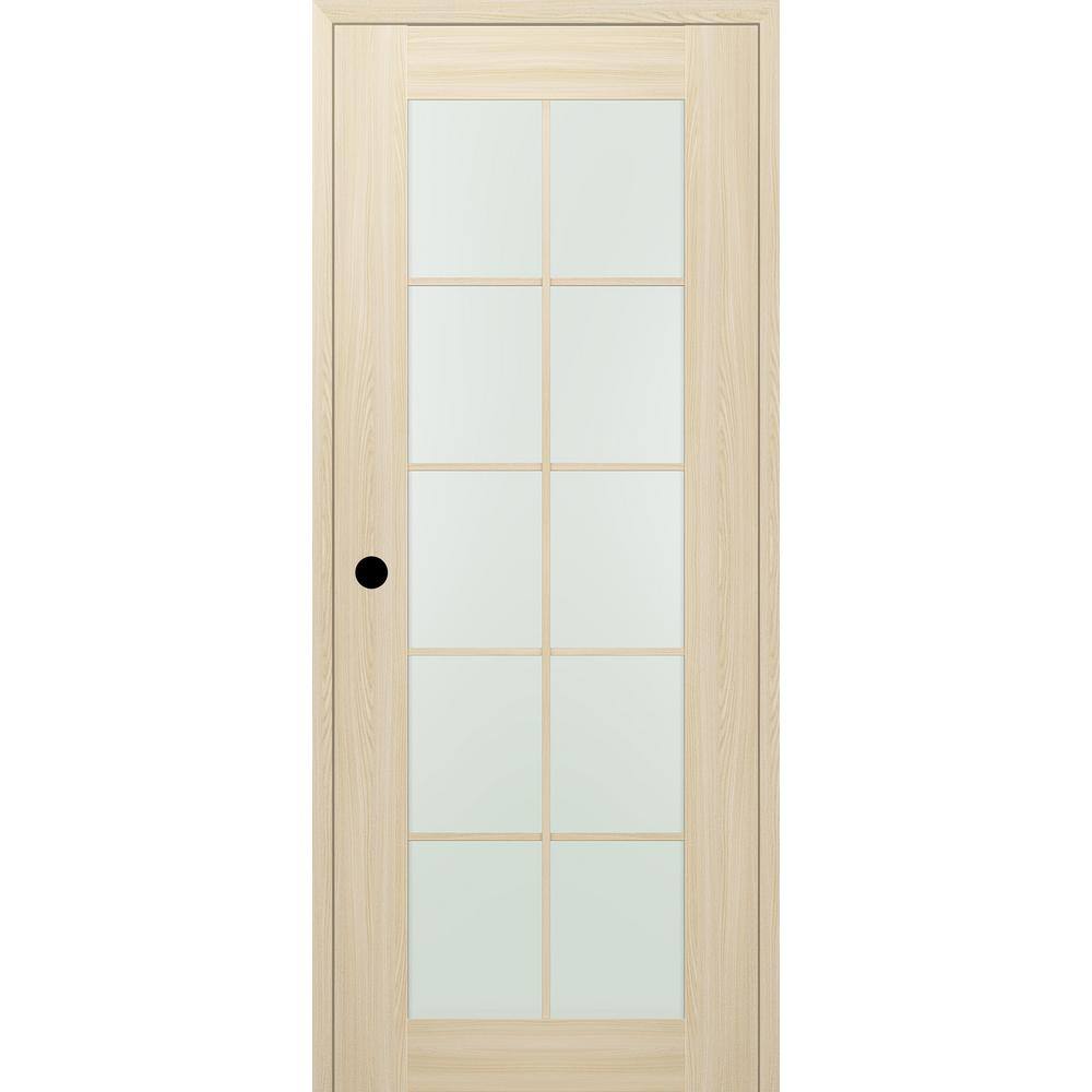 Loire Ash 24" x 84" Frosted Glass Pine Prehung Interior Door