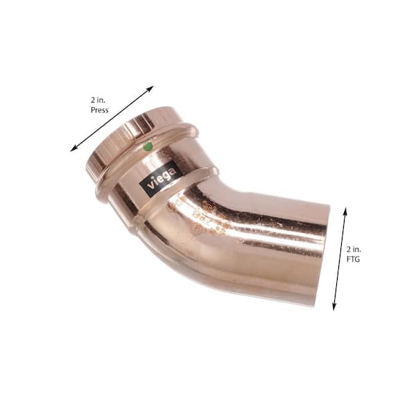 ProPress 2 in. Press x 2 in. FTG Copper 45-Degree Street Elbow