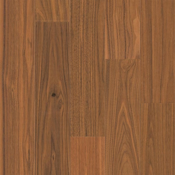 Home Decorators Collection Knightsbridge Walnut 3/8" T x 5" W Water Resistant Smooth Click Lock Engineered Hardwood Flooring 19.7 sq. ft./Case