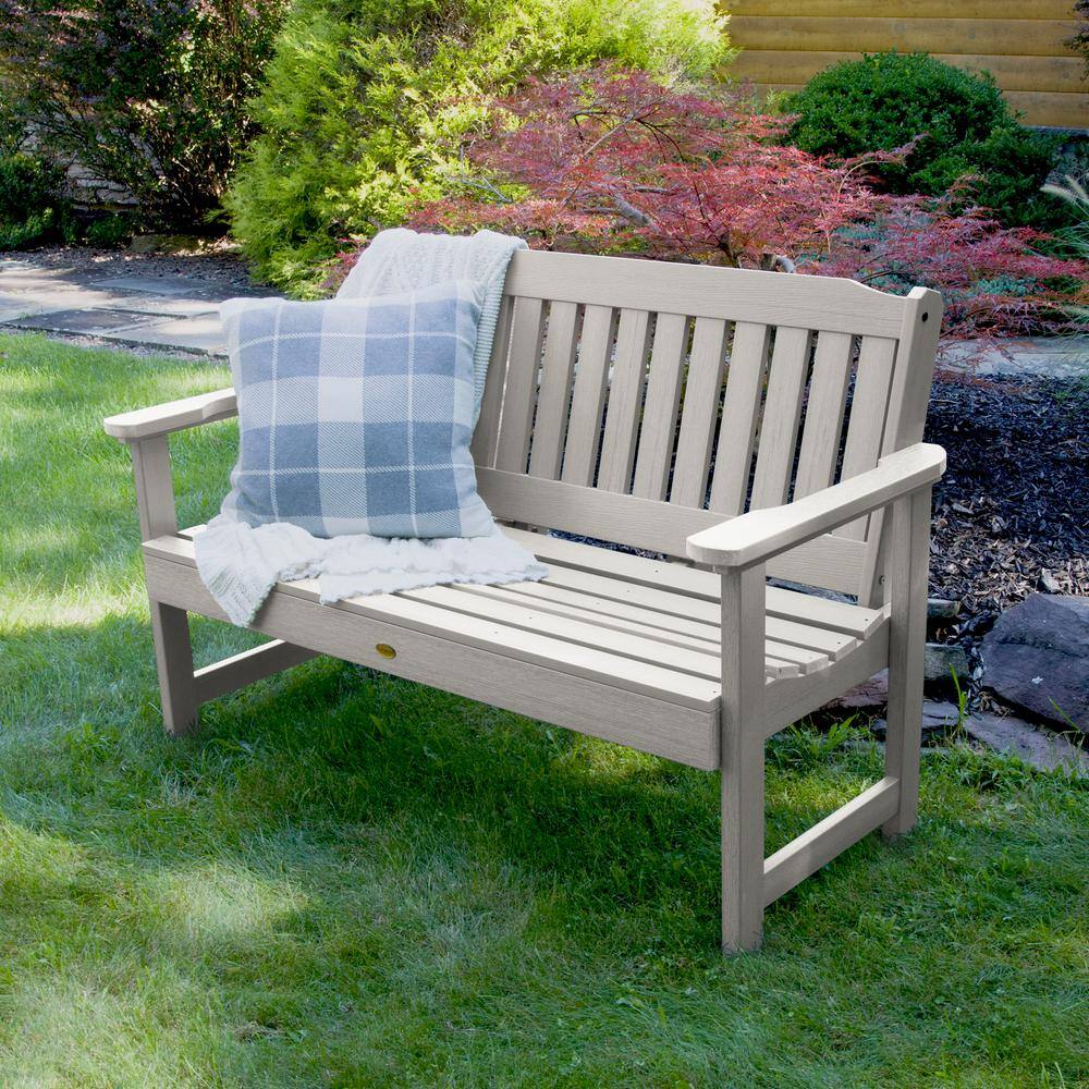 Harbor Gray 4-Foot Eco-Friendly Synthetic Wood Garden Bench