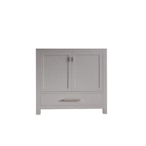Modero 36 in. Vanity Cabinet Only in Chilled Gray