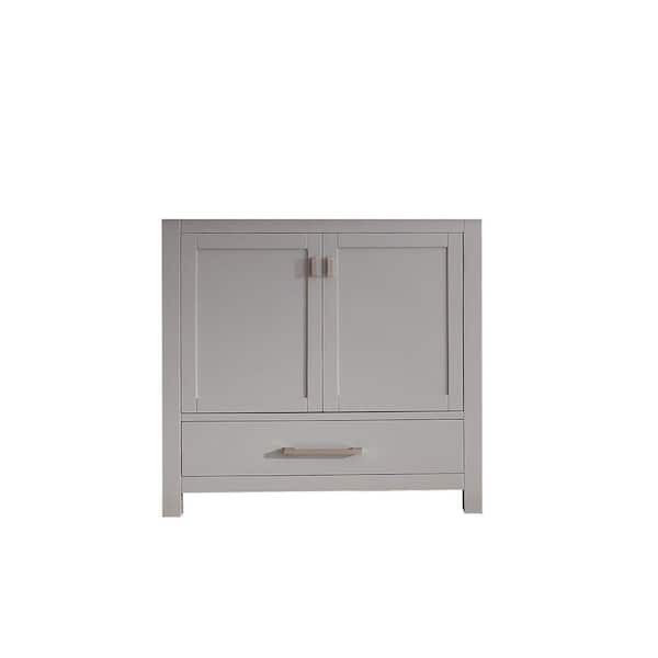 Avanity Modero 36 in. Vanity Cabinet Only in Chilled Gray