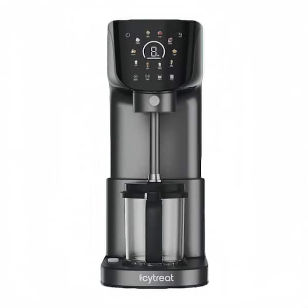 10-in-1 0.6 Qt. Stainless Steel Frozen Treat and Ice Cream Maker in Black, for Gelato, Milkshakes, Brushless Motor