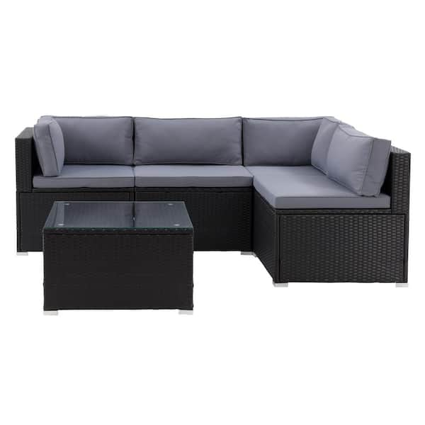 corliving parksville patio sectional set