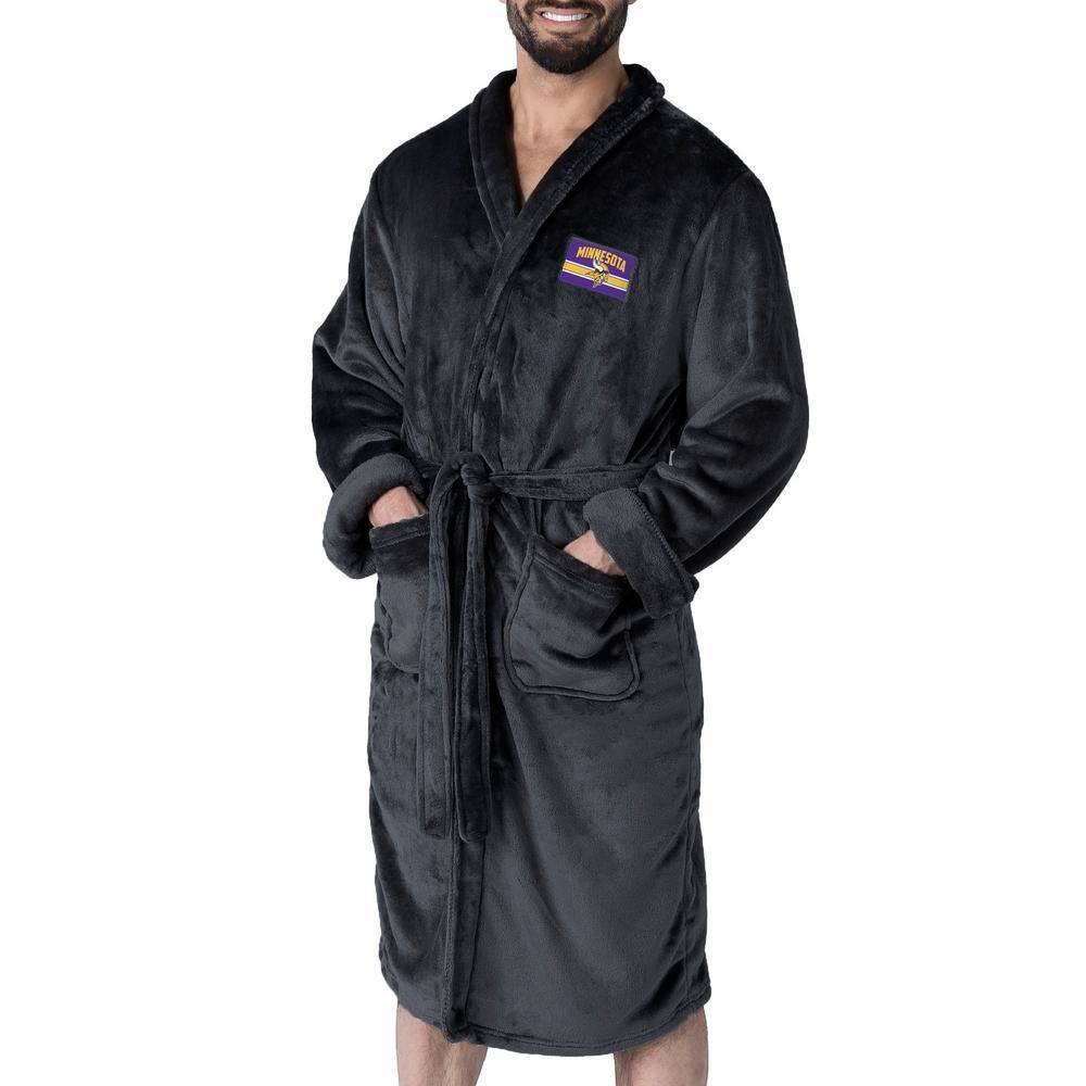THE NORTHWEST GROUP NFL Vikings Rollout Black L/XL Silk Touch Robes ...
