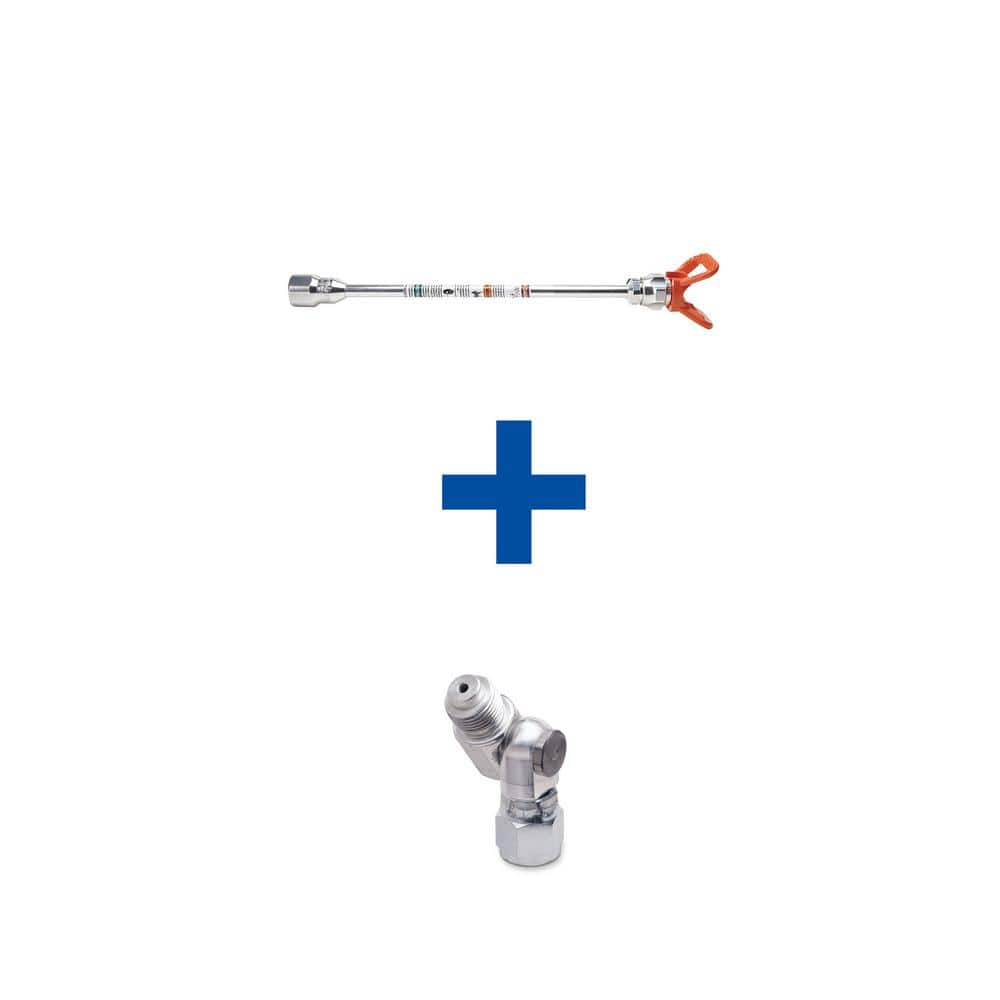 Graco 10 in. Paint Sprayer Tip Extension with 180Degree Nozzle 18F003
