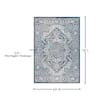 JONATHAN Y Modern Persian Vintage Medallion Navy /Light Gray 5 ft. x 8 ft. Area Rug MDP100B-5