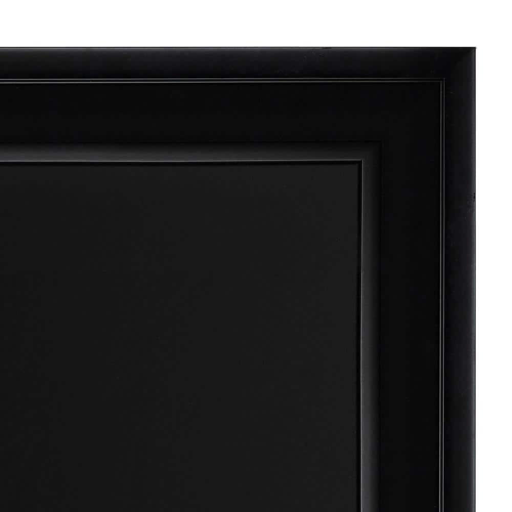 Bosc Black Magnetic Chalkboard with Sleek Frame, 27.5" x 43.5"