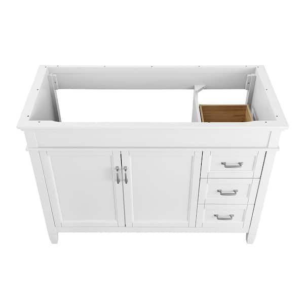Ashburn 48 in. W x 21.75 in. D Vanity Cabinet in White