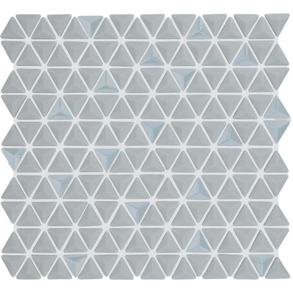 Daltile Starcastle Wonderstar 12 in. x 11 in. Glass Triangle Mosaic Tile (847.44 sq. ft./Pallet)