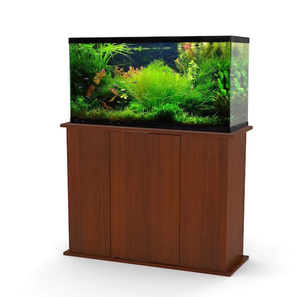 Aquatic Fundamentals Aquarium Fundamentals Serene Cherry 28.25 in. Accent Cabinet with 2 Shelves with Door for 30-45 gal. Aquariums
