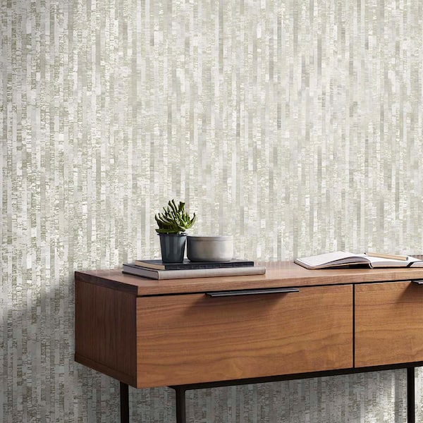 Betula Soft Gold Abstract Striped Paste the Wall Wallpaper