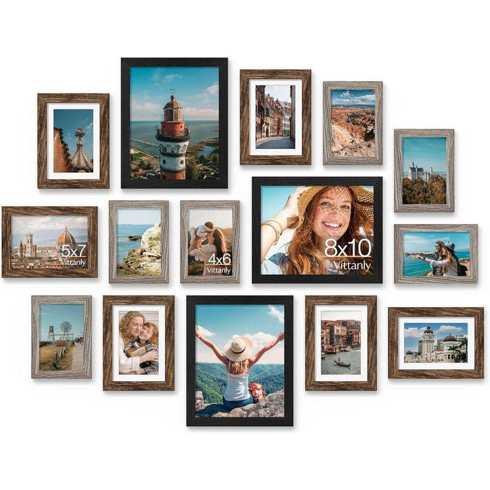 Cubilan 5x7 Multiple sizes Matted Dark Grey Plastic Hanging