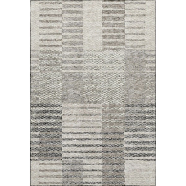 Addison Rugs Mayfield Premium Machine Washable Abstract AMF954 Beige 10 ft. x 14 ft. Area Rug