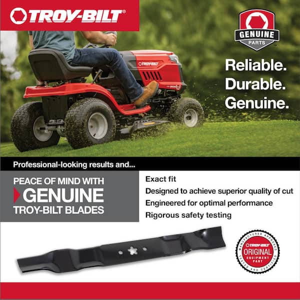 Troy Bilt Original Equipment 46 in. High Lift Blade Set for Select Riding Lawn Mowers with 6 Point Star OE 942 04290 942 04290A 490 110 Y110 The Home Depot