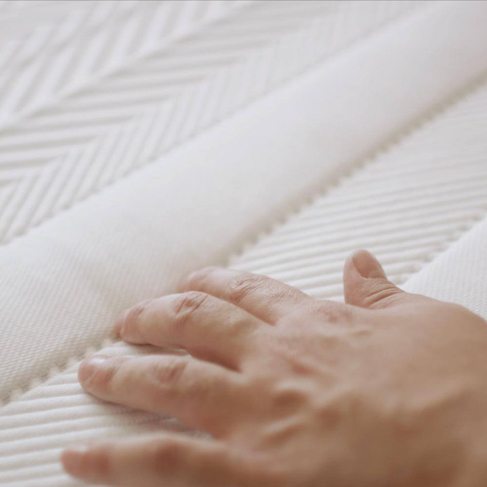 EcoLux Twin XL Innerspring Mattress with Organic Cotton and Merino Wool