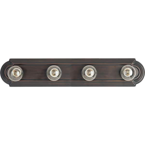 Essentials 4-Light Oil-Rubbed Bronze Bath Vanity Light