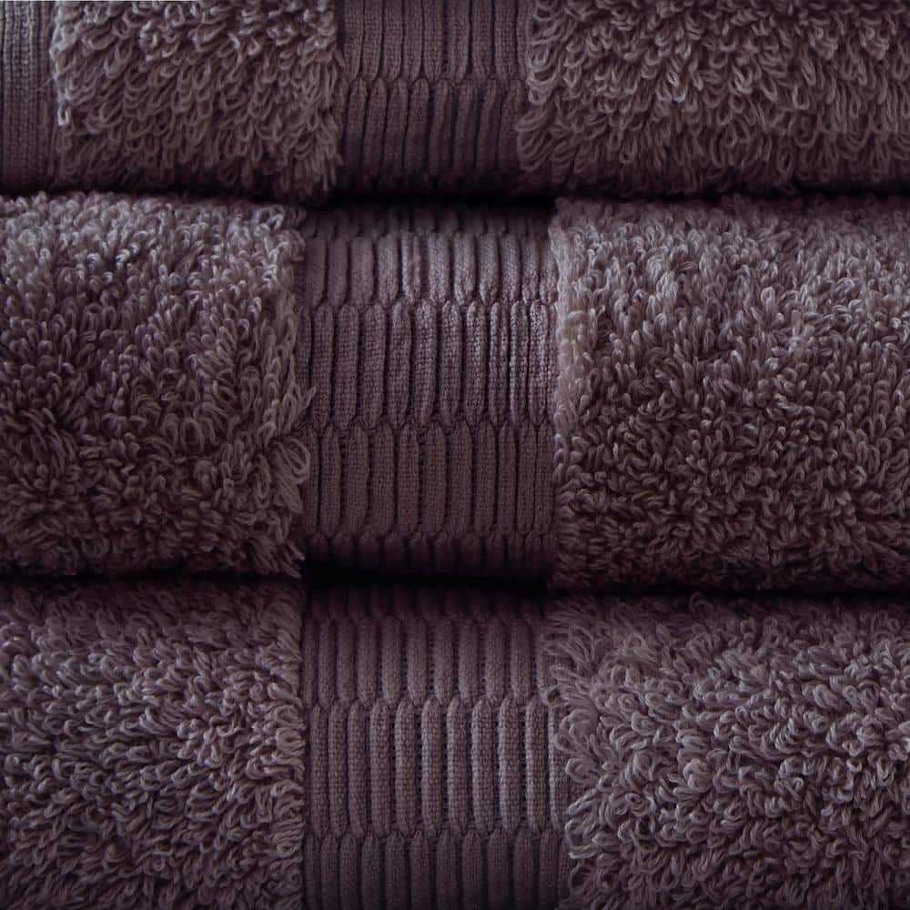 Luxurious Purple Egyptian Cotton 6-Piece Towel Set