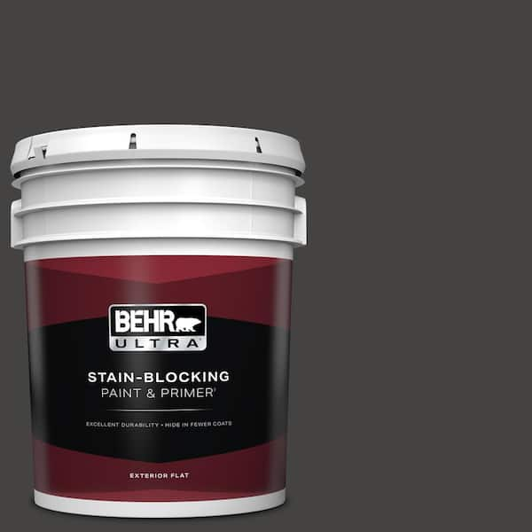 BEHR ULTRA 5 gal. #ECC-27-3 Evening Canyon Flat Exterior Paint & Primer