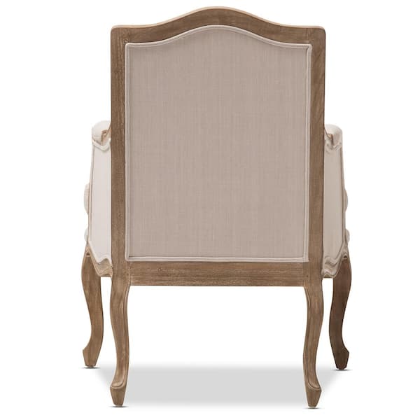 Baxton Studio Alarica Beige Fabric Arm Chair 28862 6020 HD The