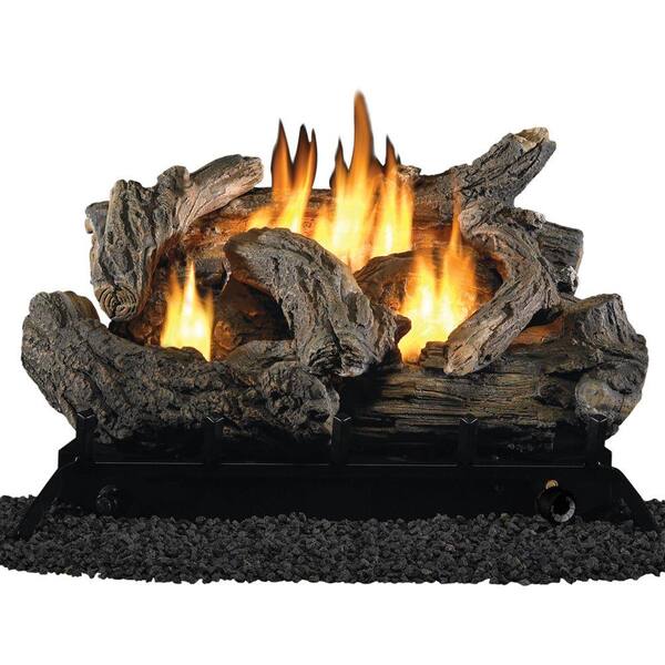 ProCom 24 in. Vent-Free Dual Fuel Gas Fireplace Logs