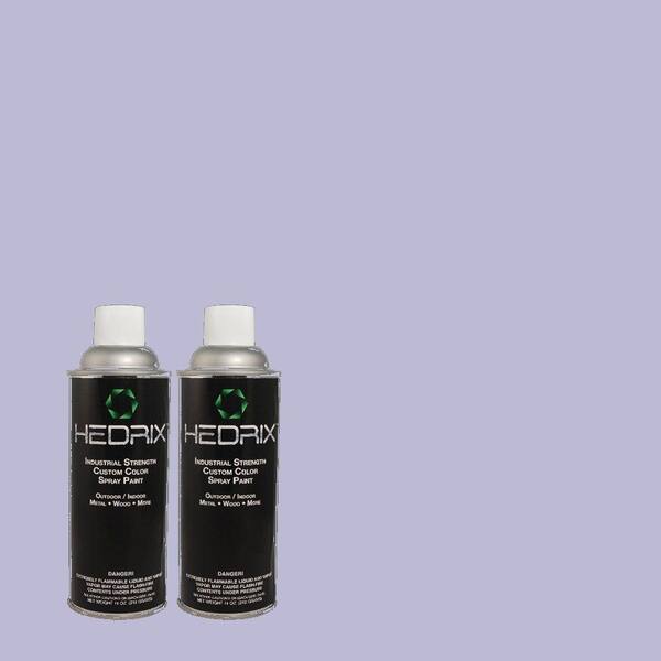 Hedrix 11 oz. Match of CH-17 Lavender Water Semi-Gloss Custom Spray Paint (2-Pack)