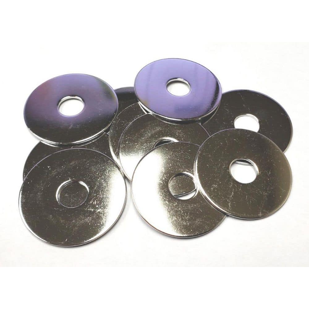 3/8 inch x 1-1/4 inch 18-8 Stainless Steel Fender Washer Treated with NL-19 (10-Pack) price history on PriceWatchPro
