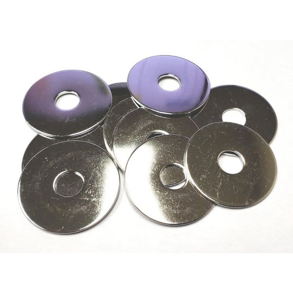 5/16 inch x 1-1/4 inch 18-8 Stainless Steel Fender Washer Treated with NL-19 (10-Pack)
