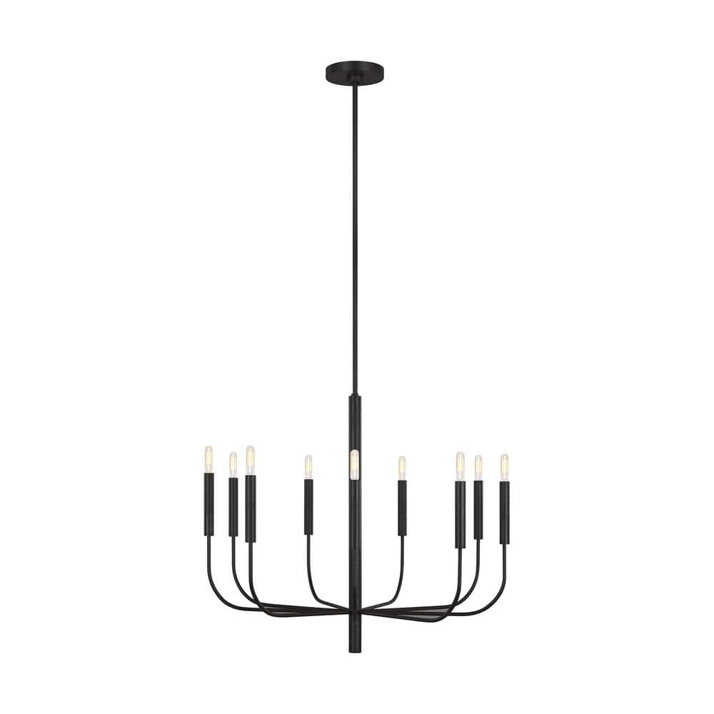 Ellen DeGeneres Brianna Aged Iron 9-Light Traditional Chandelier