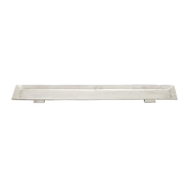 Litton Lane Silver Aluminum Decorative Tray