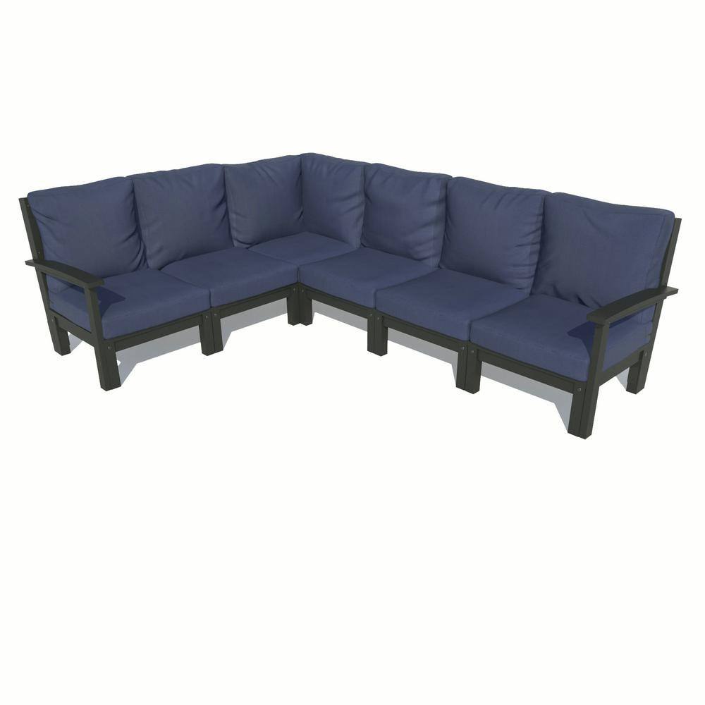 Highwood Bespoke Deep Seating 6Piece Plastic Outdoor Sectional Sofa