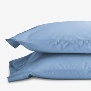 Company Cotton Percale Porcelain Blue Standard Pillowcase (Set of 2)
